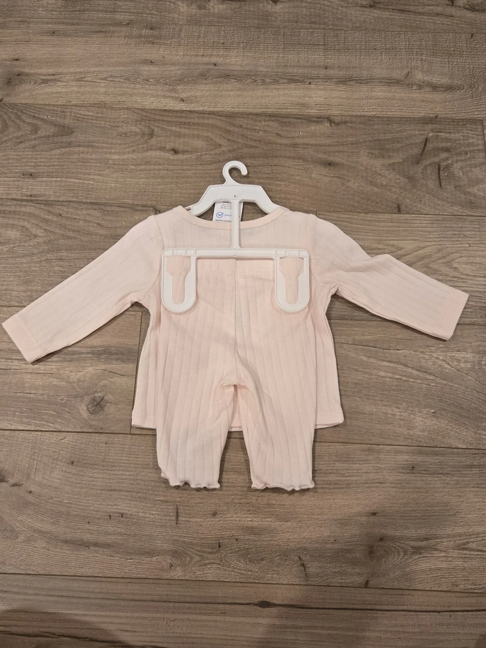 NWT Carter's Baby Pink Ribbed 2-Piece Bunny Pocket Outfit Set NB 2 sets TWIN SET